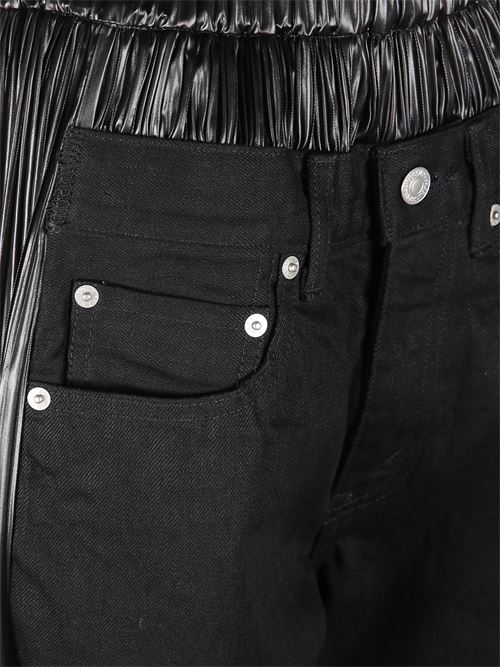 Denim and faux leather jeans JUNYA WATANABE | JPP2060511BLACKBLACK